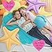 Floor Bloom Starfish Pillow - Floor Pillow or Decorative Pillow in Color Purple - Soft and Cozy Decor for Beach House or Little Mermaid's Bedroom