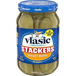 Vlasic Stackers Bread and Butter Pickles, 16 FL OZ