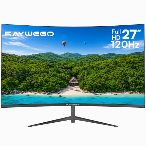 Raywego Curved Monitor FHD 1080P