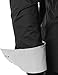 Doublju Mens Dress Shirt with Contrast Detail BLACK (US-M)