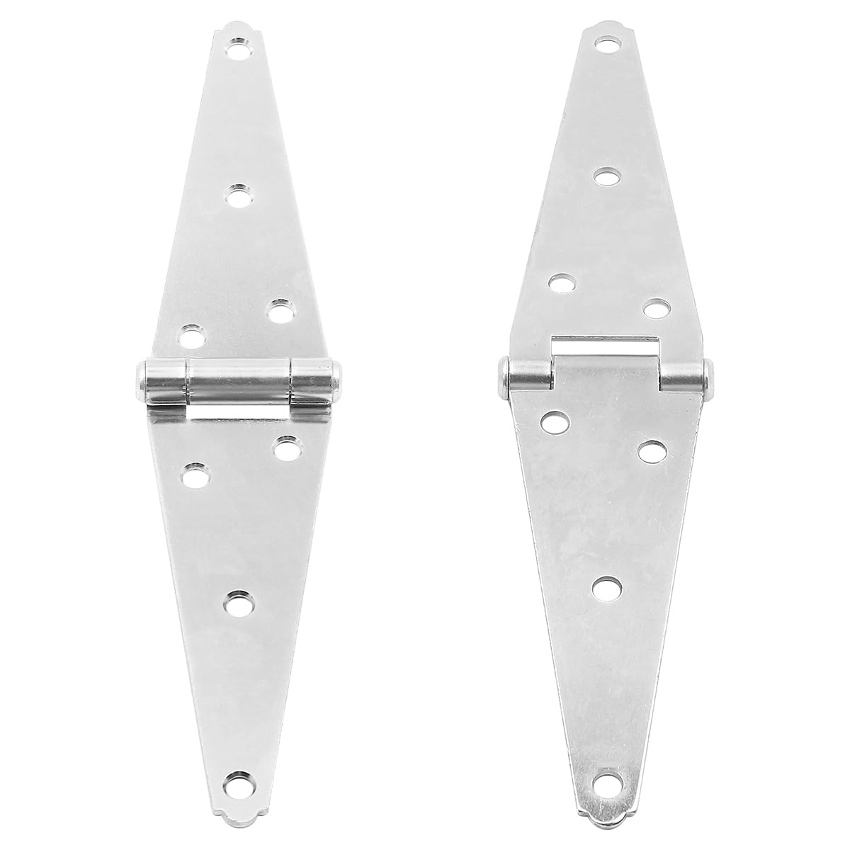 Set of 2 Strap Hinges for Garden Shed Door Gate ZONADAH Galvanised Window Hinges 6" 152mm Rustproof Hinges Door Barn with Screws for Windows, Cupboard Doors, Showcases