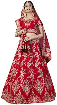 Mahotsav Silk Lehenga Choli (N124_Ruby Red_42)