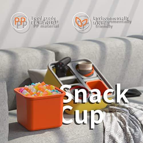 Zigtiger Self Balancing Cup Holder, Couch Organizer with Snake Bowls