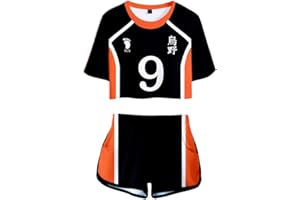 KINOMOTO Anime High School Sport Suit Volleyball Uniform Cosplay Costume Top Shorts for Women