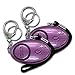 Xinyinuo 2 Pack Purple UV Coated Mini Loud Personal Staff Panic Rape Attack Safety Security Keyring Keychain Alarm with Torch 140DB (Purple)