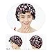 Waterproof Shower Caps for Women, G2PLUS 2 PCS Elastic Double Layer Reusable Bath Caps