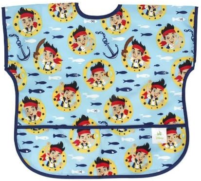 Bumkins Disney Baby Waterproof Junior Bib, Jake &amp; The Neverland Pirates Blue (1-3 Years)