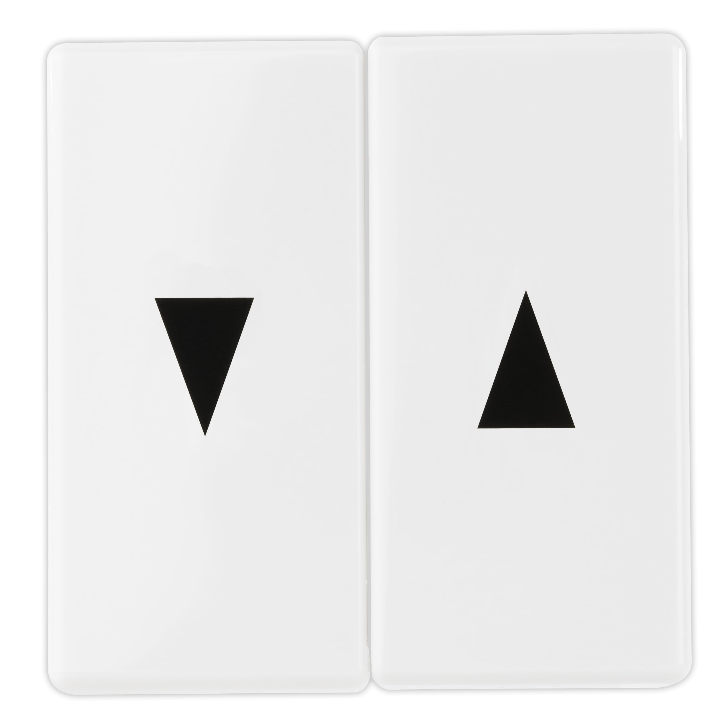 REV Quadro Shutter Switch/Blind Switch Cover, White