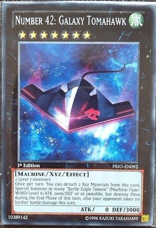 Yu-Gi-Oh! - Number 42: Galaxy Tomahawk (PRIO-EN092) - Primal Origin - 1st Edition - Common