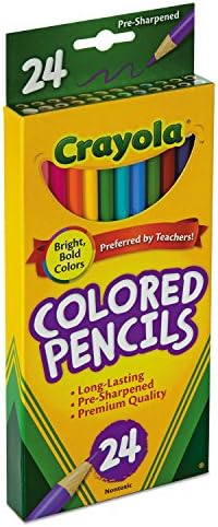 Crayola Cannon Woodcase Colored Pencils Set with Easy Laydown, Assorted Colors, Price: $6.89