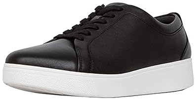 Amazon.com: FitFlop Rally - Zapatillas de cuero para mujer y ...