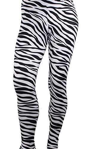 Men's Heavy Metal Pants Zebra Black/White (Small)