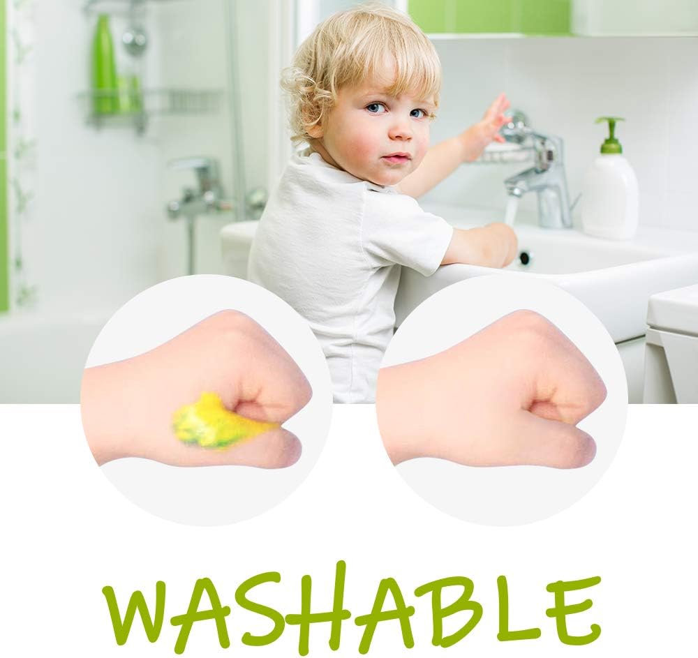 Toddler Crayons, 6 Colors Non Toxic Silky Washable Crayons, Easy to Hold Twistable Large Crayons for Kids, Safe for Babies and Children Flower Monaco: Toys & Games