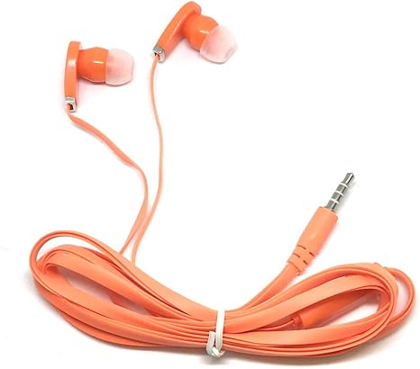 Amazon Co Jp Tfd Supplies 卸売 マイク付きイヤホン 100個パック Iphone Android Mp3プレーヤー用 オレンジ 家電 カメラ