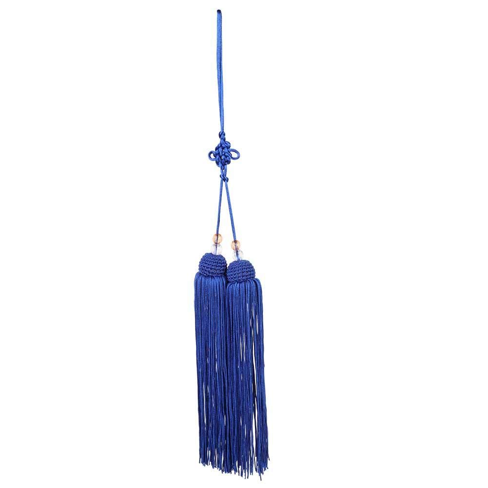 sword tassel,Taiji Sword Tassel Long Silk Zhong Hua Wushu Tai Chi Kung Fu Chinese Martial Arts Sword Tassel Exercise Perreplacement formance Accessories Sword Accessory(Royal blue short sword tassel)