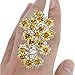 Unicra Wedding Hair Pins for Women Decorative Bridal Wedding Hair Accessories for Brides and Bridesmaids Pack of 20 (Yellow)