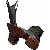 Dona Michi Men Cowboy boot's Leather Ostrich Print Back Cut 2x Toe Westerm Handcrafted Luxury Boots