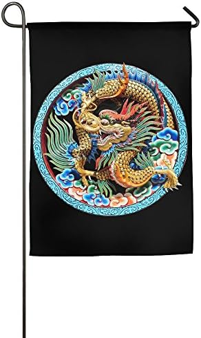TTIWEP Chinese Dragon Clip Art Garden Flag Indoor &amp; Outdoor Decorative Flags For Parade Sports Game Family Party Wall Banner,1218inch