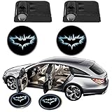 Science Purchase Black Wireless Car Door LED Projector Light (2x Night Cold Blue bat batman car door courtesy welcome logo shadow ghost light laser projector)
