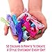 GirlZone Colourful No Crease Hair Bands for Girls, Hair Accessories for Girls, Great Party Bag Stuffer, Gifts for Girls