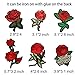 Tuodeal 15 Pieces Iron On Rose Patch Embroidered Flower Sew On Patch Applique