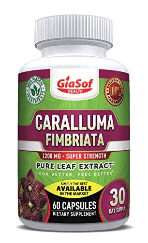 Premium Caralluma Fimbriata - Leaf Extract 1200mg - Best Weight Loss Pills | Lose Weight Fast for Men and Women | Fat & Carb Blocker | Build Lean Muscle Fast | Diet Supplements - 60 Count