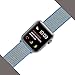 Yunsea Compatible for Apple Watch Band 42mm, New Nylon Sport Loop, with Hook and Loop Fastener, Adjustable Closure Wrist Strap, Replacement Band Compatible for iwatch, (42mm, Tahoe Blue)