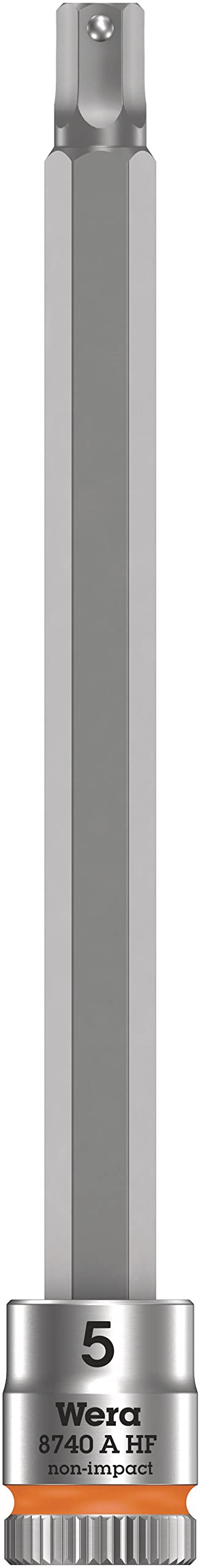 Wera 8740 A HF Zyklop Bit Nut with 1/4 Inch Drive with Holding Function, Orange, 05003336001