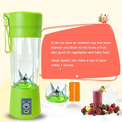 image for Lovelystar Mini Portable USB Electric Fruit Juicer Cup Rechargeable 40