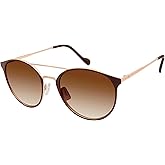 Jessica Simpson Women's J6222 Vintage Metal Round Sunglasses
