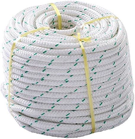 3/7"x150FT Double Braid Rope Sling Polyester Material Ideal For Climbing Caving Other Outdoor Sports 5900 LBS Breaking Strength High Strength Low Stretch Torque Free