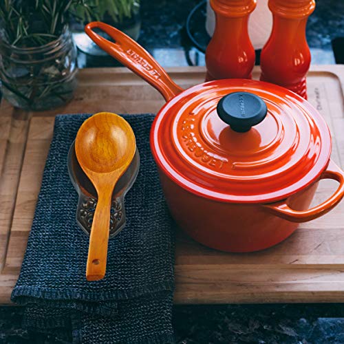 Vintage Spoon Rest, Kitchen Spoon Rest Cast Iron Utensil Rest Ladle Spoon Holder for Cooking Home Decor, Black - Thumbnail 6