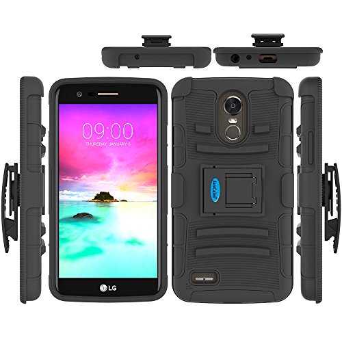 image for LG Stylo 3 Holster Case, LG Stylo 3 Plus Belt Clip, JanCalm [Shock Abs