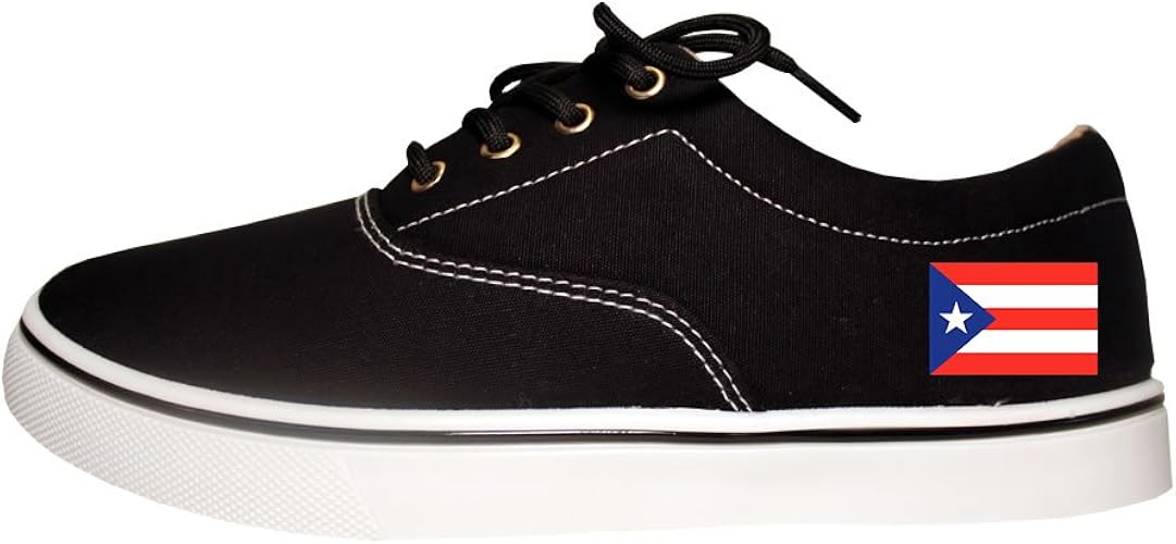 Amazon Com Puerto Rico Flag Country Mens Casual Canvas Sneakers