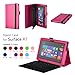 Elsse (TM) Premium Folio Case with Stand for Microsoft Surface Windows 8 RT (Does not fit Windows 8 Pro Version) - (Surface RT, Hot Pink)
