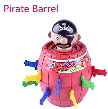ATOROR Pirate Barrel Novelty Toy Pirate Fun Barrel Group Game Tricky Breathtaking Curious and Interesting Joke Toys for Travel Party Gathering