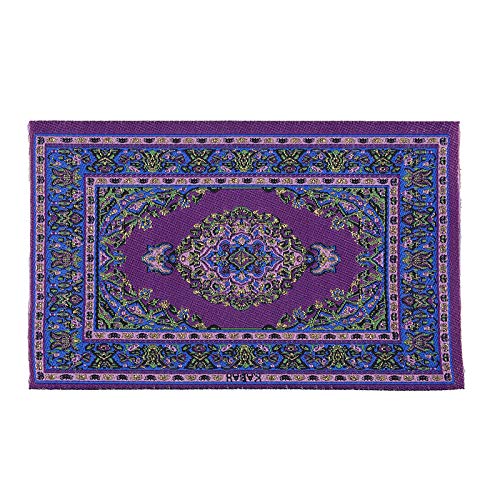 SXFSE Dollhouse Decoration Accessories, Miniature Life Play Scene Model Doll House Accessories Mini Turkish Carpet (4pc)