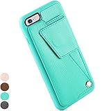 iPhone 6 Wallet Case, ZVE Wallet Phone Case iPhone 6s Case with Credit Card Holder and ID Card Slot, Screen Protector iPhone 6s Card Case for Apple iPhone 6/6s (4.7inch) Mint Green
