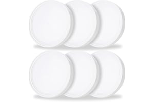 HNBUN 6Pack 5 Gallon White Bucket Lid, Reusable Easy Peel 3.5, 5, 6, and 7 Gallon Bucket Lid for for Home Industrial Use, Food Storage Container, White