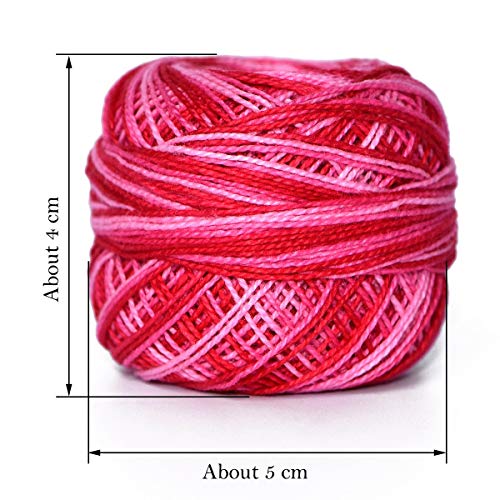 2 PAON100+Variegated+Crochet+Popular+Mercerized