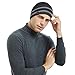 OMECHY Mens Winter Beanie Hat Oversized Warm Knit Fleece Lined Short Beanie Ski Skull Cap Grey