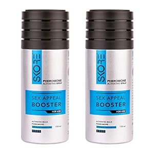 Skore Pheromone Activating Deodorant Spray for Men – Pack of 2, 150 ml (Pack of 2)