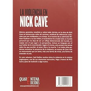VIOLENCIA DE NICK CAVE:HERENCIA CANCION TRADICI.NORTEAMERI.