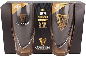 Guinness Half Pint 2 Pack Beer Glasses - Livery Design by Guinness