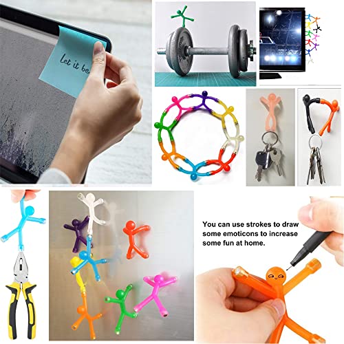 Refrigerator 8 Pcs Mini Man Flexible Fridge Cute