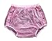 Haian Adult Incontinence Snap-on Plastic Pants Color Transparent Pink (X-Large)