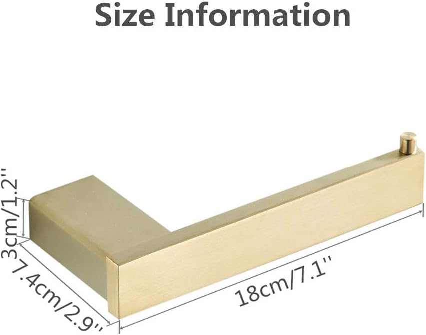 WOMAO Toilet Roll Holder Gold - Image 3