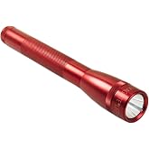 MagLite Mini Incandescent Flashlight &ndash; Compact, Water-Resistant, Twist On/Off, 2-Cell AAA Battery-Powered &ndash; Red