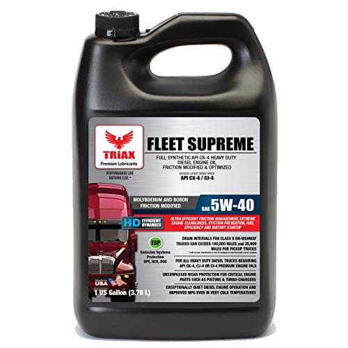 Triax Fleet Supreme 5W40 API CK4 Full Synthetic Diesel Engine Oil