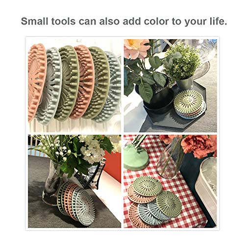 Hair Catcher, (9 Pack) Trap Debris, Vegetable Leaves and Hair Effectively, Universal Size Widely Applicable for Most Bathtub, Shower or Kitchen Sinks (5 inches)